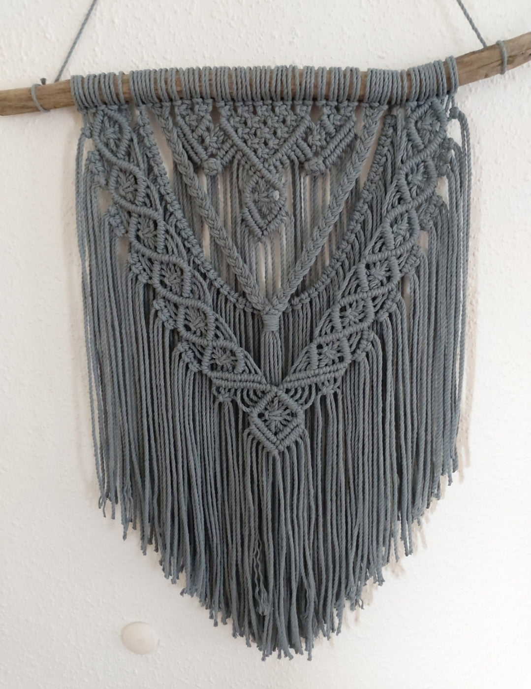 Makramee Wandbehang, Wandschmuck, Treibholz, Makramee Elegant, Wandteppich, Boho Wandbehang, Wohndeko Boho, Mandala Makramee